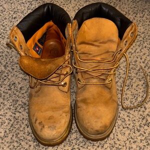 Timberland Tan Leather Combat Boots